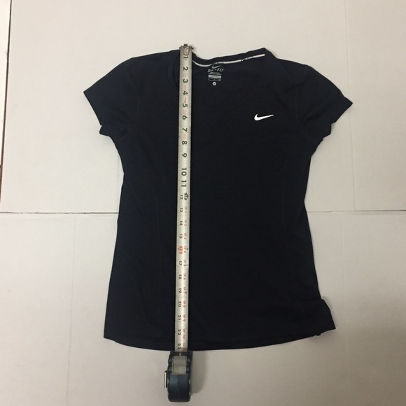 Women Nike dri fit size s small v neck black - Picture 2 of 4